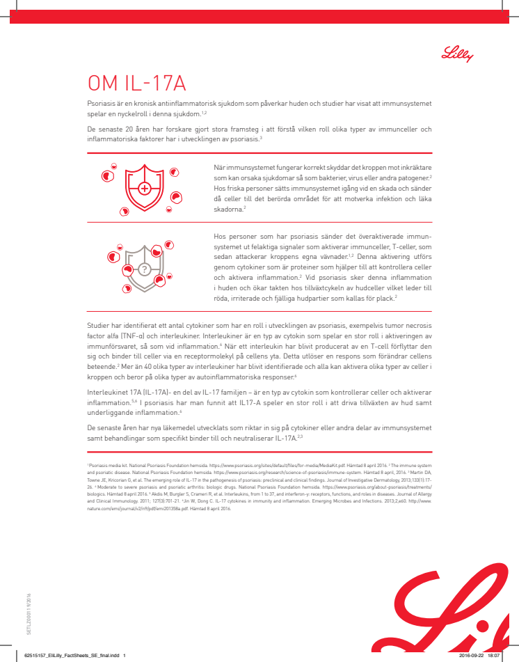 Fakta om psoriasis och IL-17A 