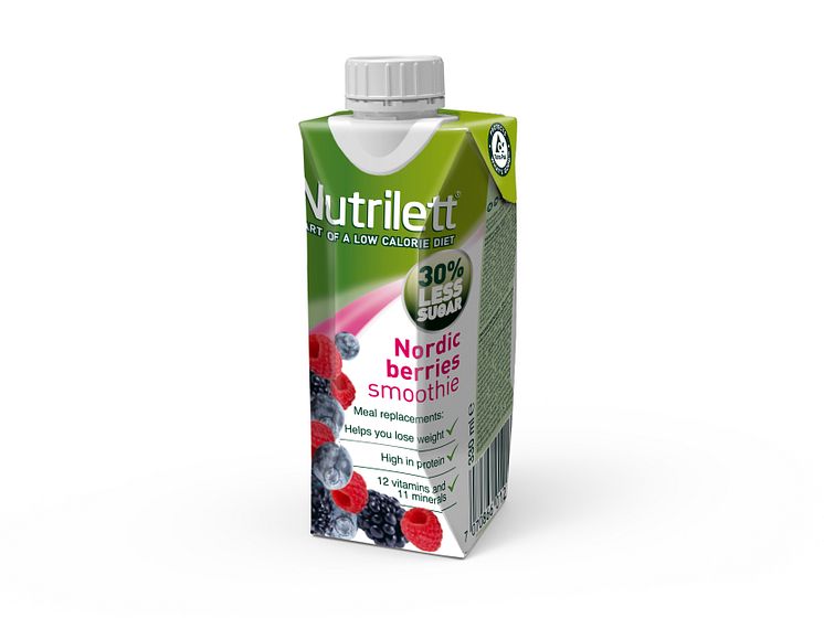 Nutrilett Nordic Berries Less sugar smoothie