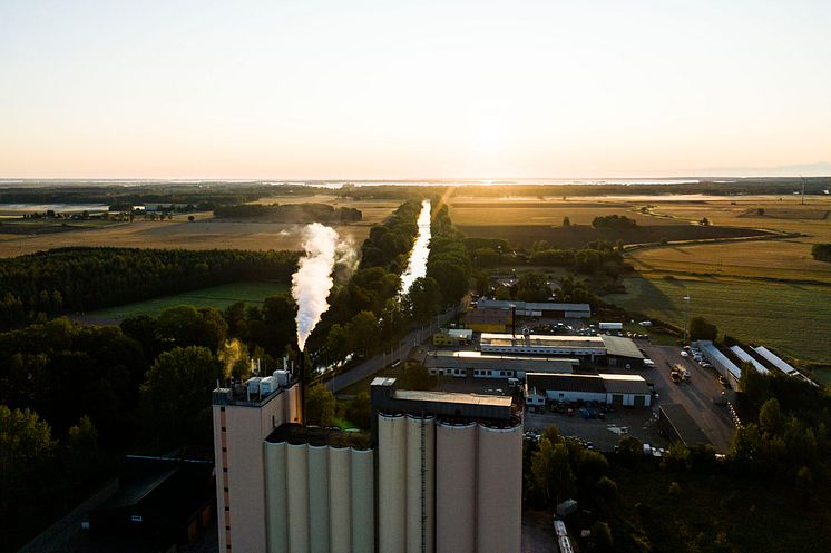 Solör Bioenergis fjärrvärmeanläggning i Odensbacken