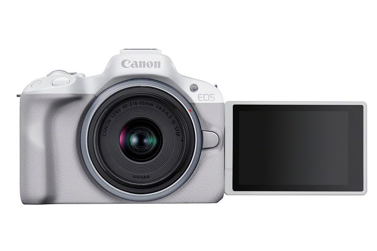 36_EOS R50_White_The Front_RF-S18-45mm(SL)