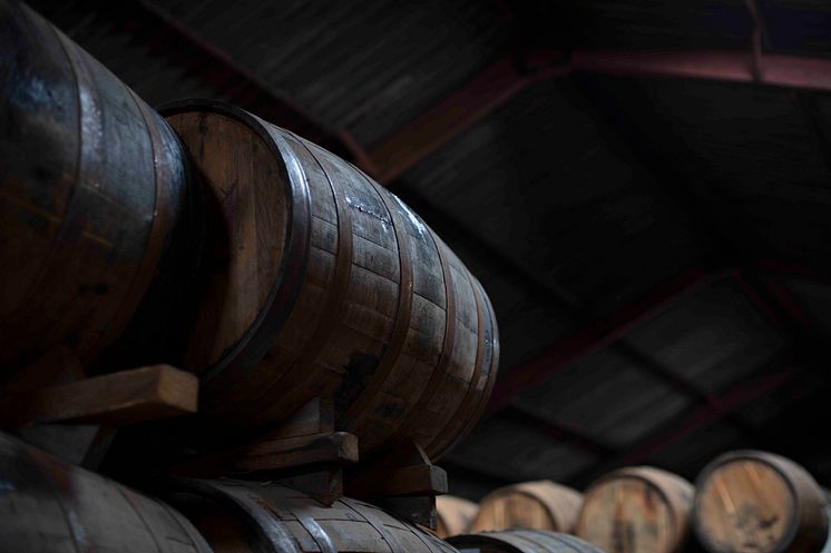 Fatlagring av högkvalitativa fat på Angus Dundee Distillers