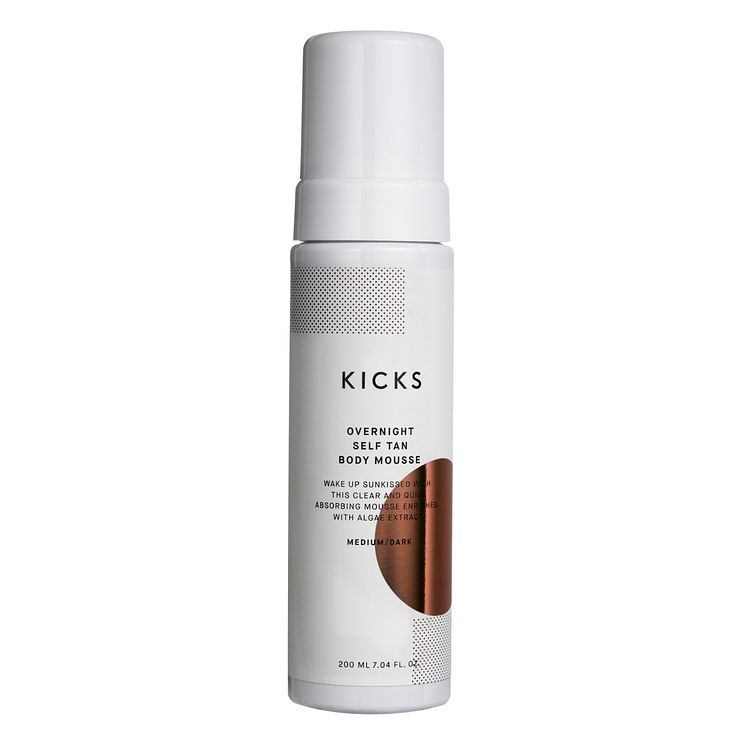 KICKS Overnight Self Tan Body Mousse MediumDark