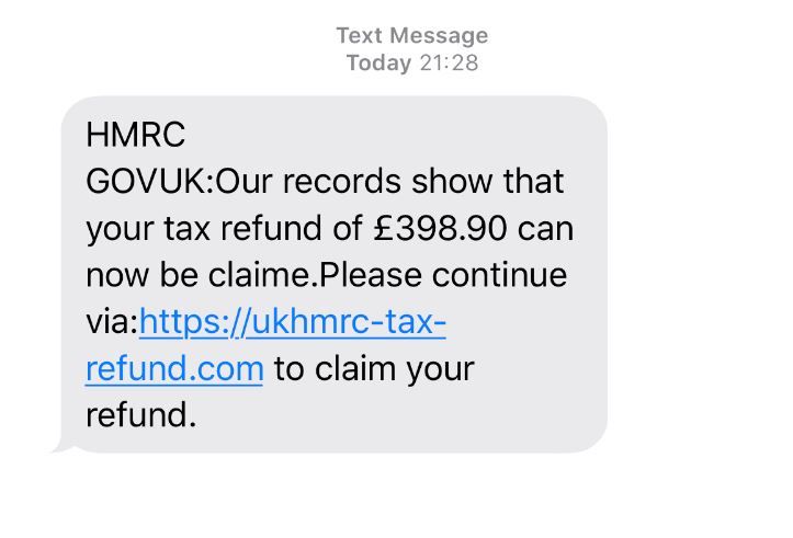 SA Text Scam