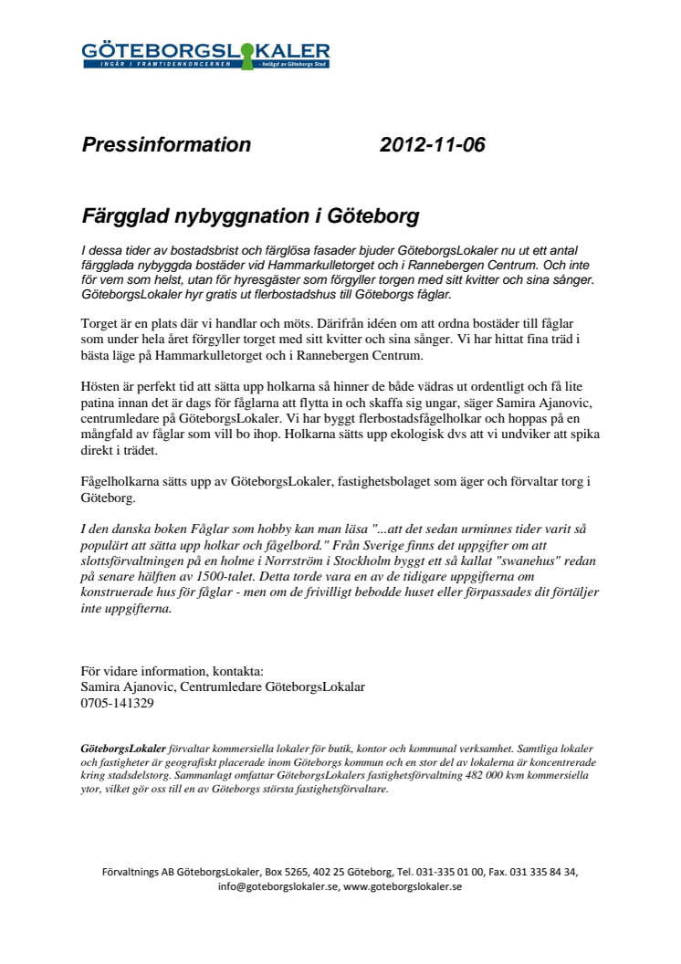 Färgglad nybyggnation i Göteborg