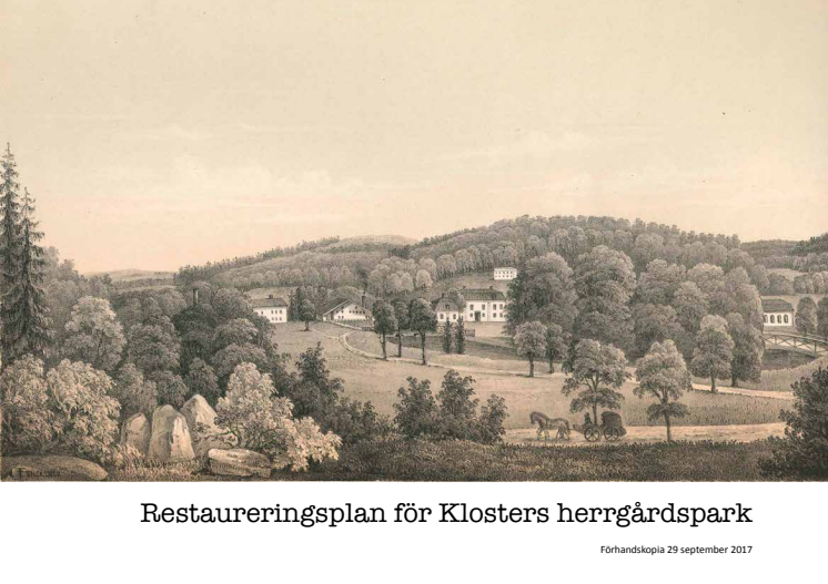 Restaureringsplan för Klosters herrgårdspark