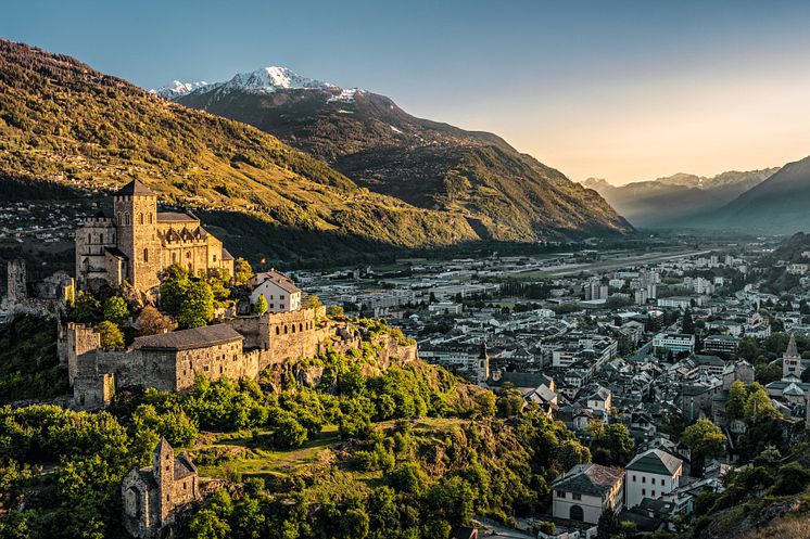 Sion-Panorama ©Schweiz Tourismus / Andreas Gerth
