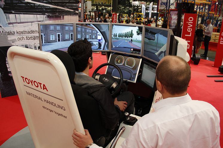 Ecodriving simulator hos Toyota Material Handling