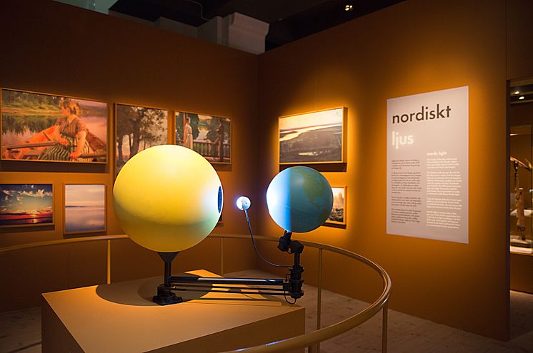 Från utställningen Nordiskt ljus På Nordiska museet, foto Karolina Kristensson, Nordiska museet