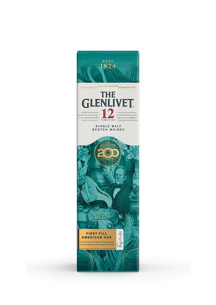 The Glenlivet 12YO 200th Anniversary 70cl box