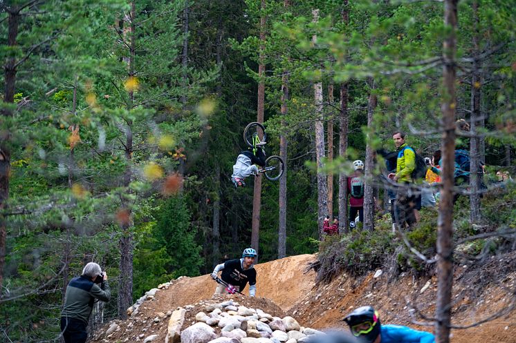 Spektakulært sykkelshow i Trysil