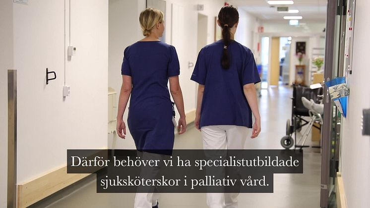 Ny specialistutbildning i palliativ vård i samverkan mellan Ersta Sköndal Bräcke högskola och Sophiahemmet Högskola