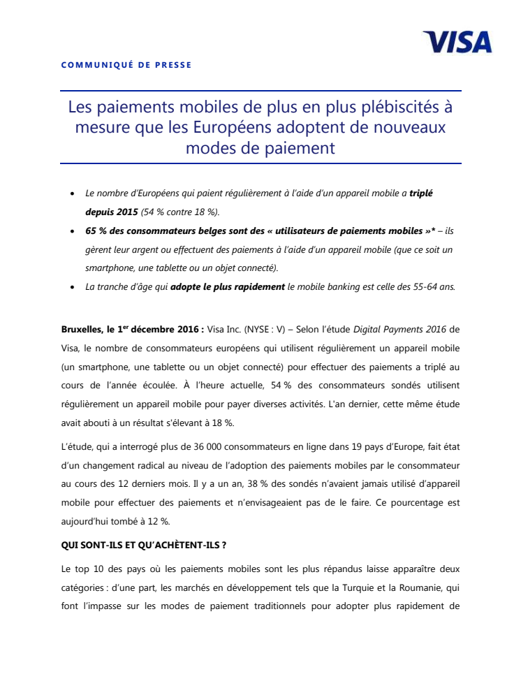 Les paiements mobiles de plus en plus plébiscités à mesure que les Européens adoptent de nouveaux modes de paiement
