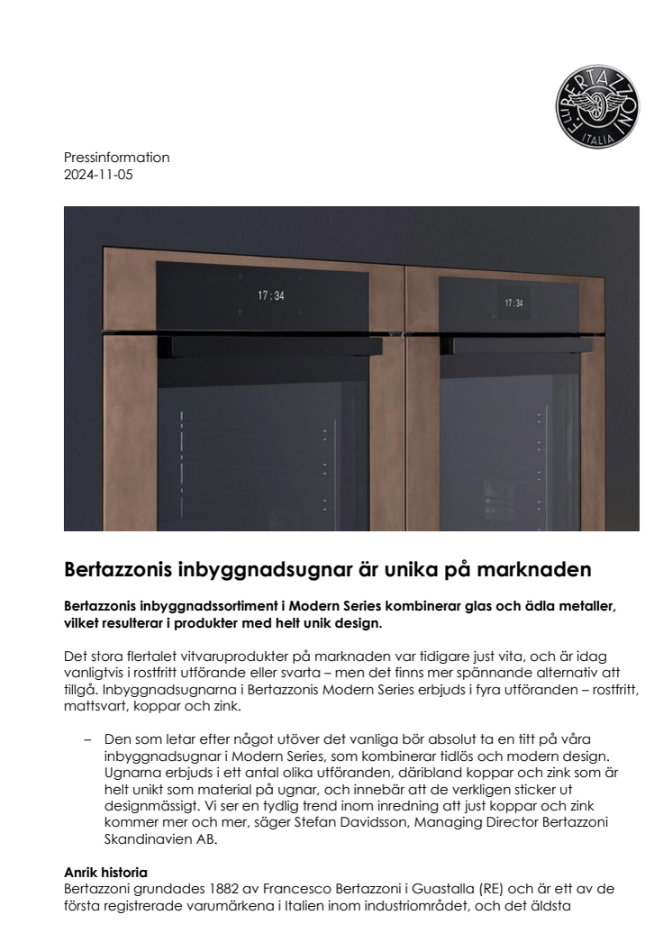 Bertazzonis inbyggnadsugnar är unika på marknaden.pdf