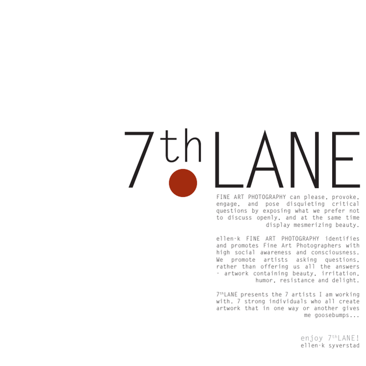 7th LANE - the catalogue