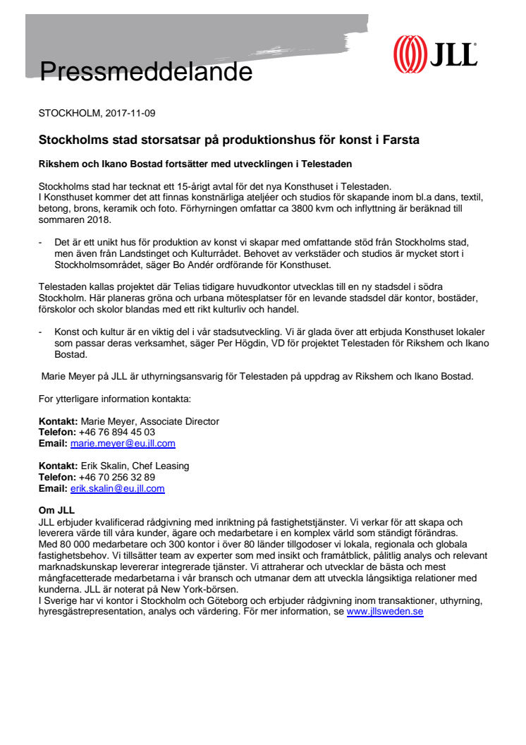Stockholms stad storsatsar på produktionshus för konst i Farsta