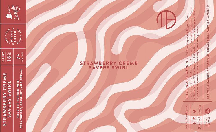 Strawberry Creme Savers Label