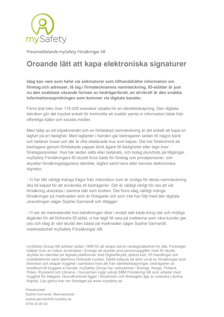 Oroande lätt att kapa elektroniska signaturer