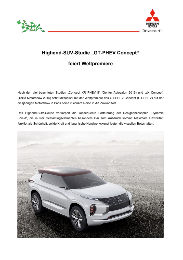 Highend-SUV-Studie „GT-PHEV Concept“ feiert Weltpremiere
