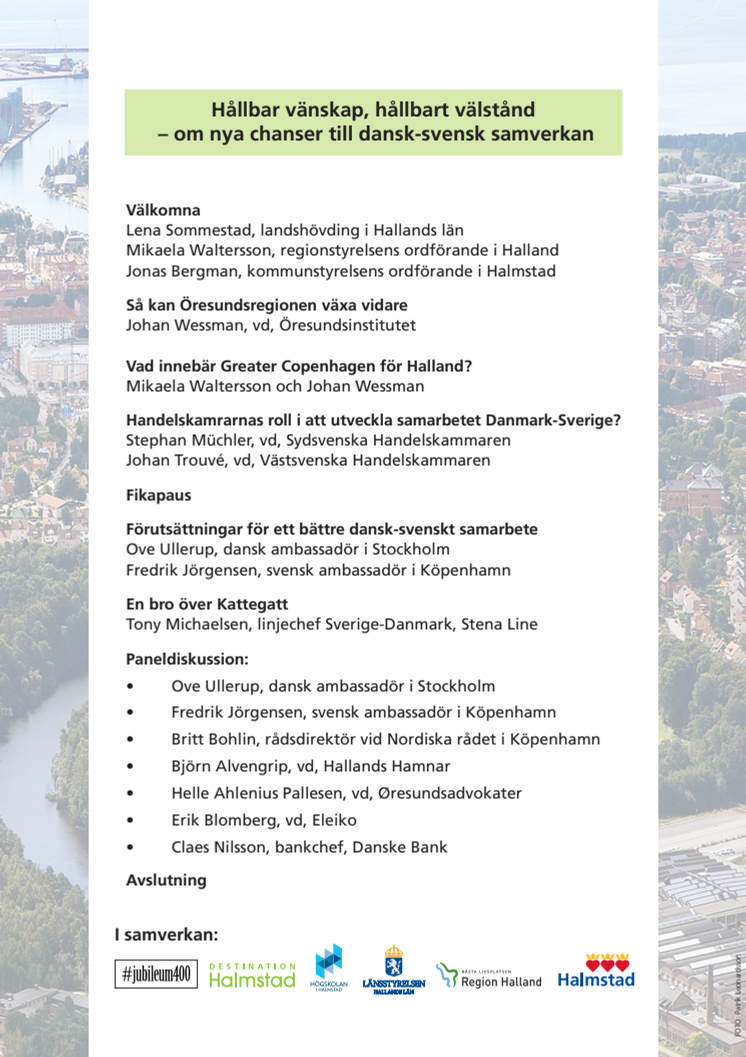 Program näringslivsseminarium 1 mars