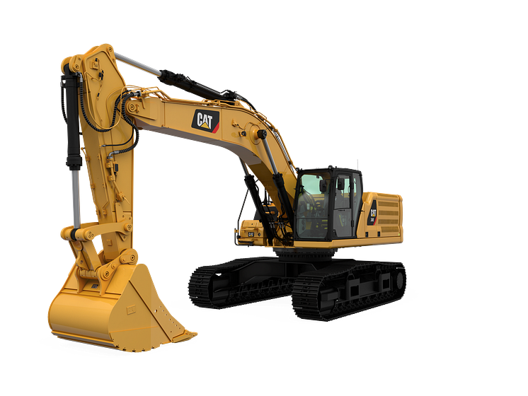 Cat 340, frilagd