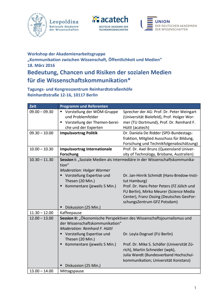 Programm WÖM2-Workshop 18. März 2016