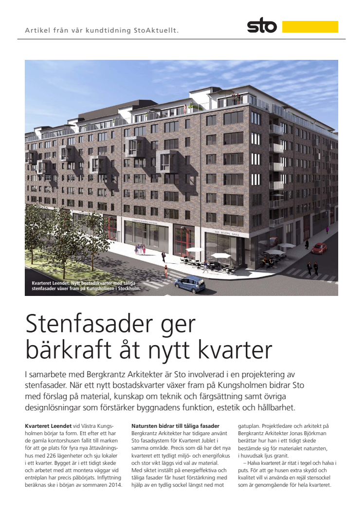 Projekt Kv Leendet Stockholm