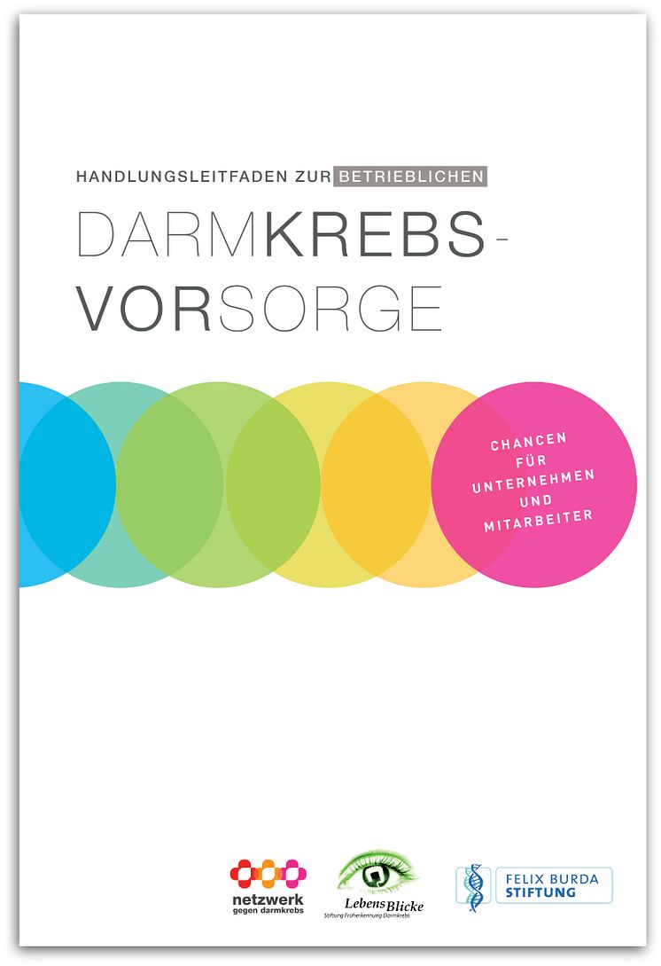 Cover: Handlungsleitfaden zur betrieblichen Darmkrebsvorsorge - Chancen für Mitarbeiter und Unternehmen