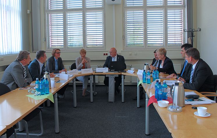 Brandenburgs Wissenschaftsministerin Dr. Martina Münch am 6. Juli 2016 zu Arbeitsbesuch an der Technischen Hochschule Wildau