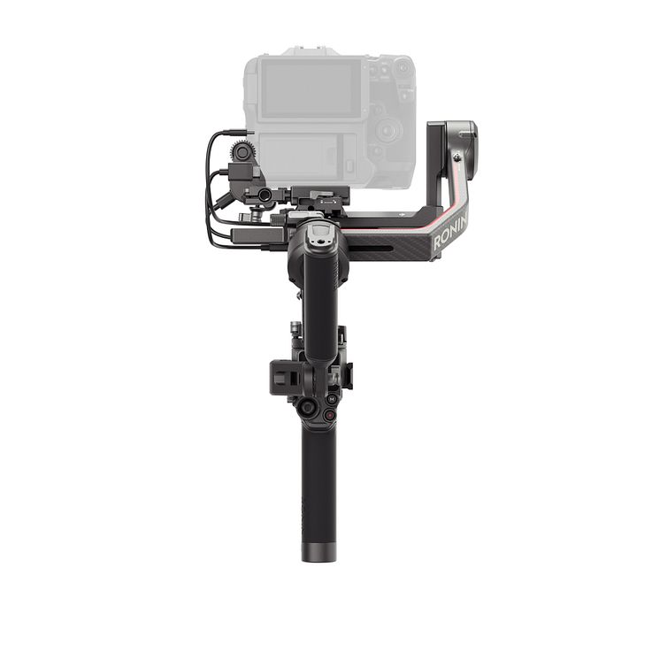 DJI RS 3 Pro - Complete setup - back view (opaque camera, no tripod)