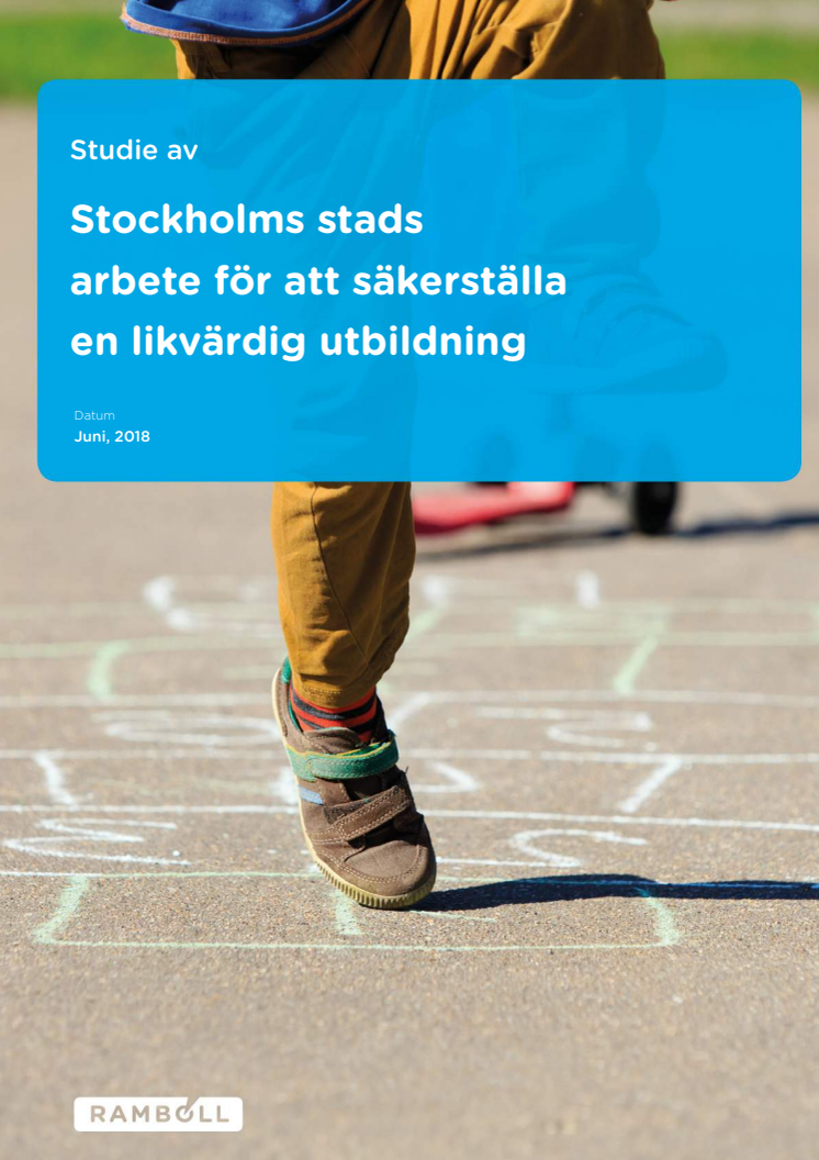 Studie av Stockholms stads arbete för att främja en likvärdig utbildning