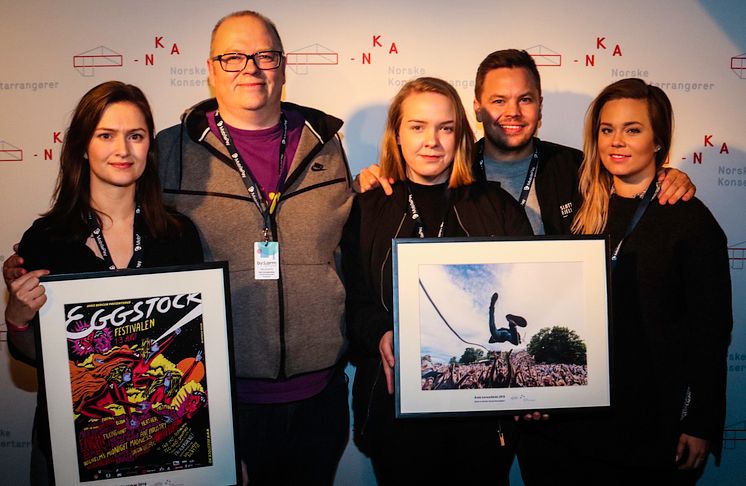 Eggstockfestivalen og Slottsfjell vant Årets plakat og Årets konsertbilde 2016