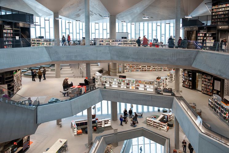 Deichman Bjørvika - the new public library of Oslo, Norway