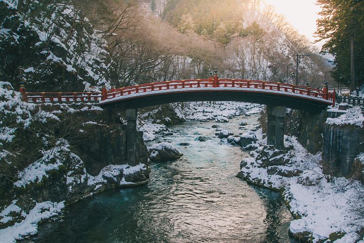 Shinkyo Bridge in Winter