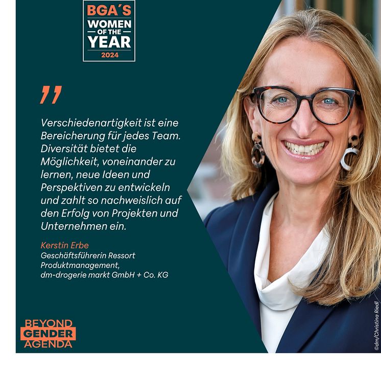 Kerstin Erbe BGAs Women of the Year 2024 Zitat