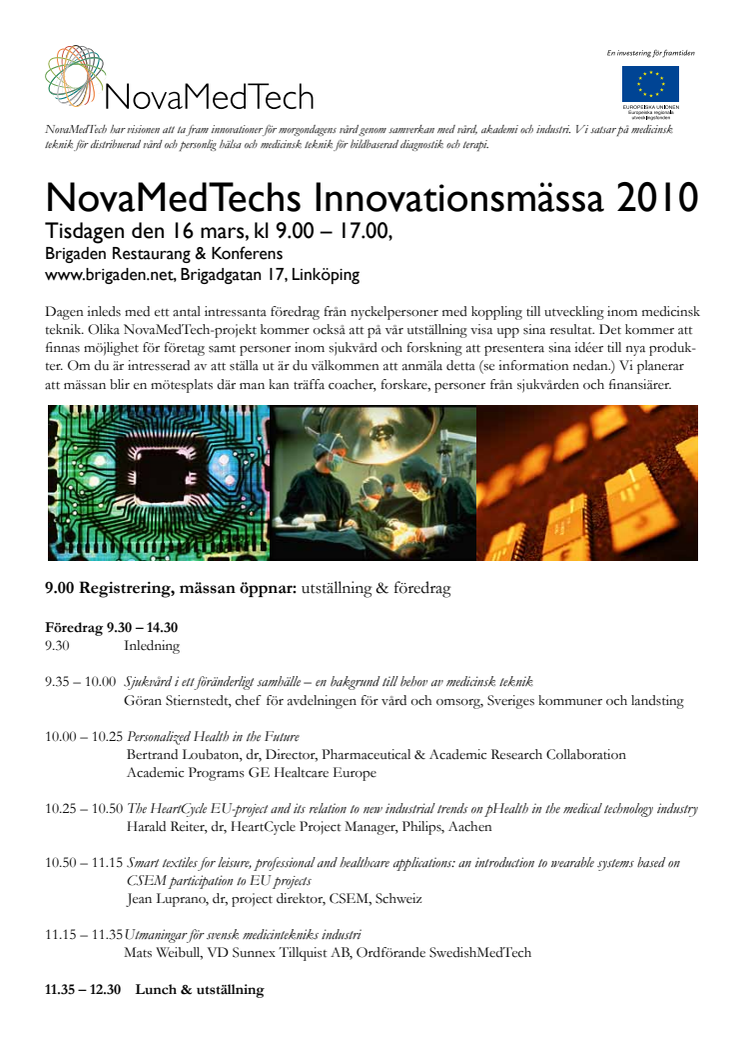 NovaMedTechs Innovationsmässa 2010