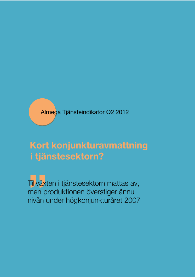 Almegas Tjänsteindikator Q2 2012