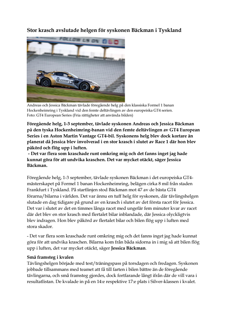 230905 SWE Pressrelease, GT4 Europe Hockenheim.pdf