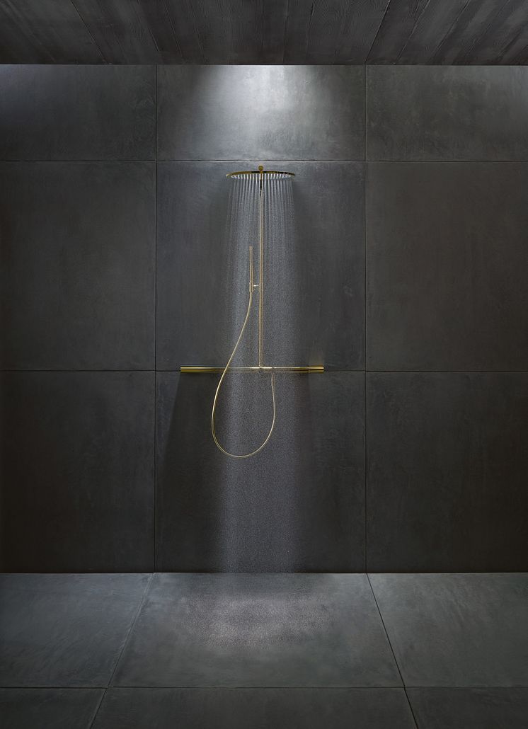 AXOR Showerpipe 800, poleret messing