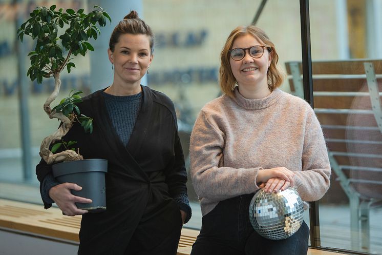 Sofia Wiesler, kommunikatör Umeå universitet och Linnea Forssell, studentlivssamordnare vid Umeå studentkår