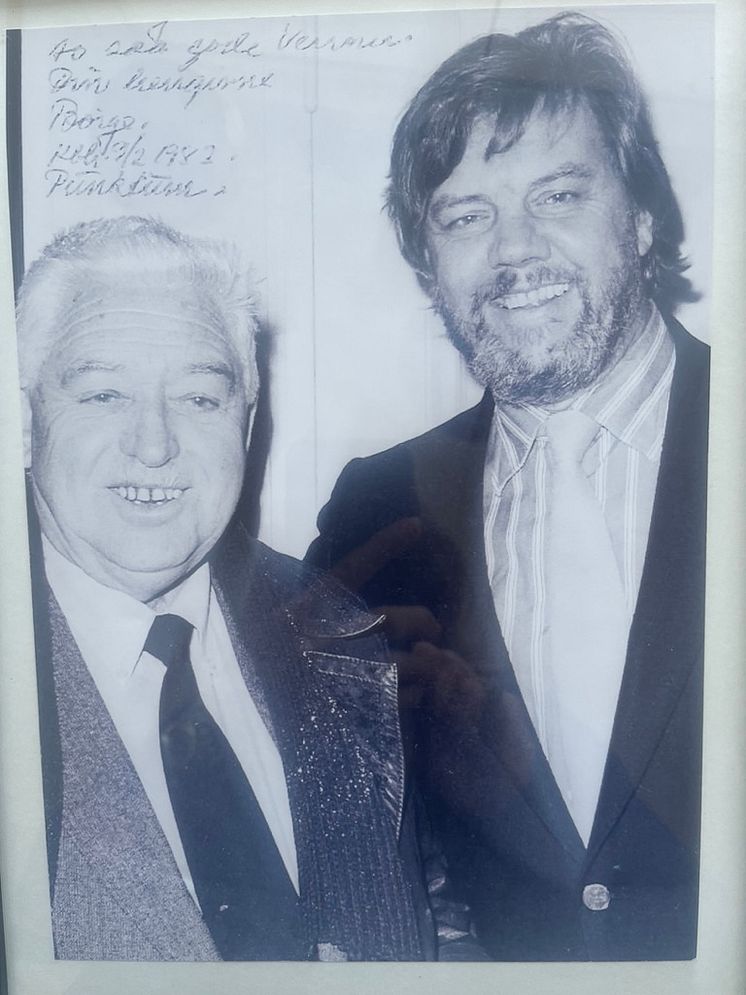 Gallerist Børge Birch og Morten Grunwald, 1982