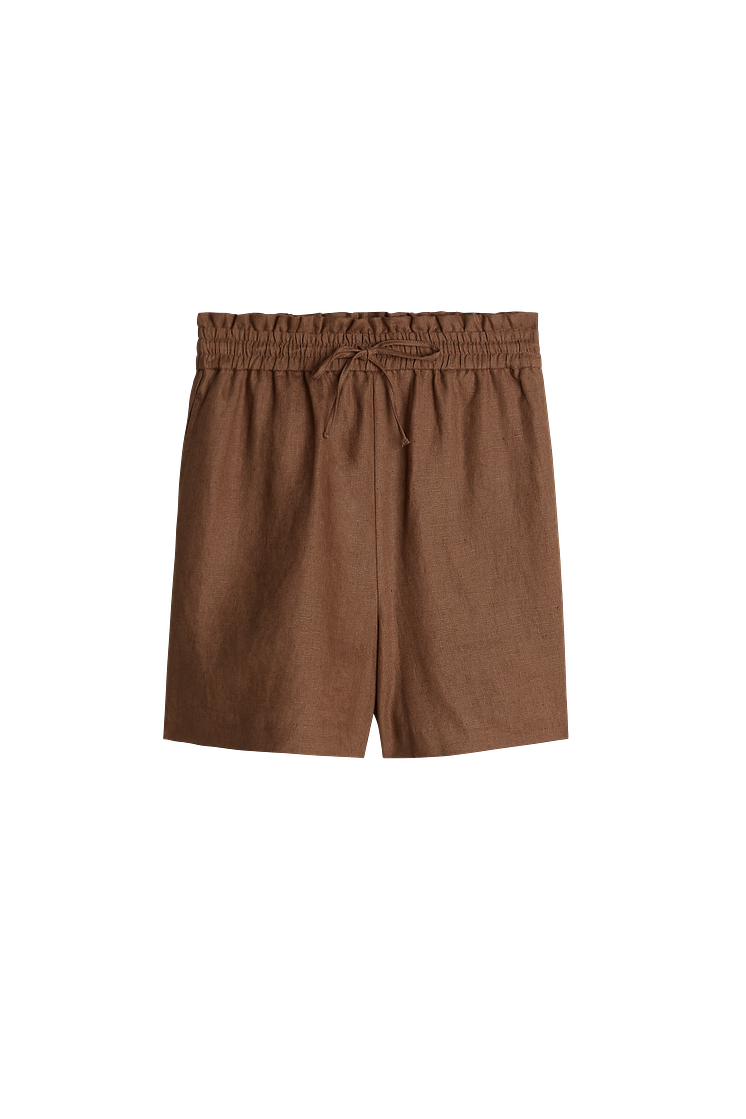 Disa linen shorts, Pale khaki