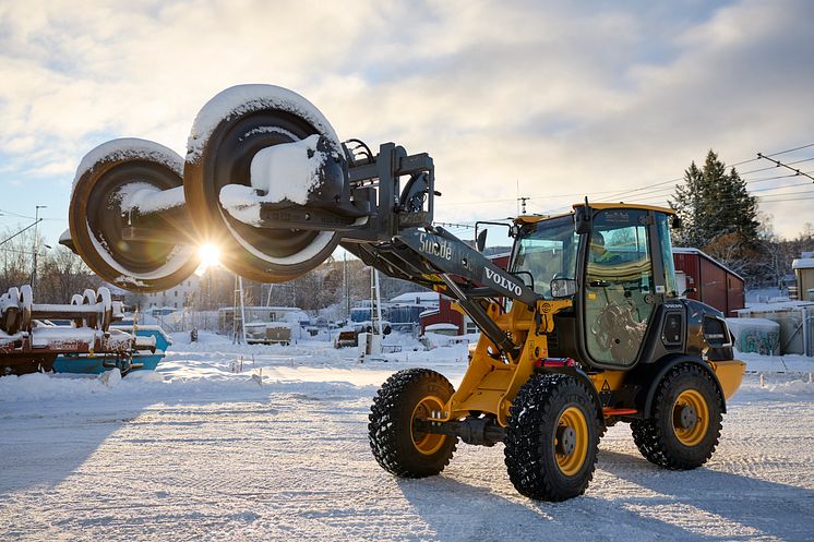 Volvo L25 Electric på Euromaint i Sundsvall