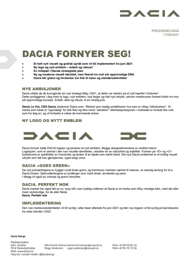 DACIA FORNYER SEG!