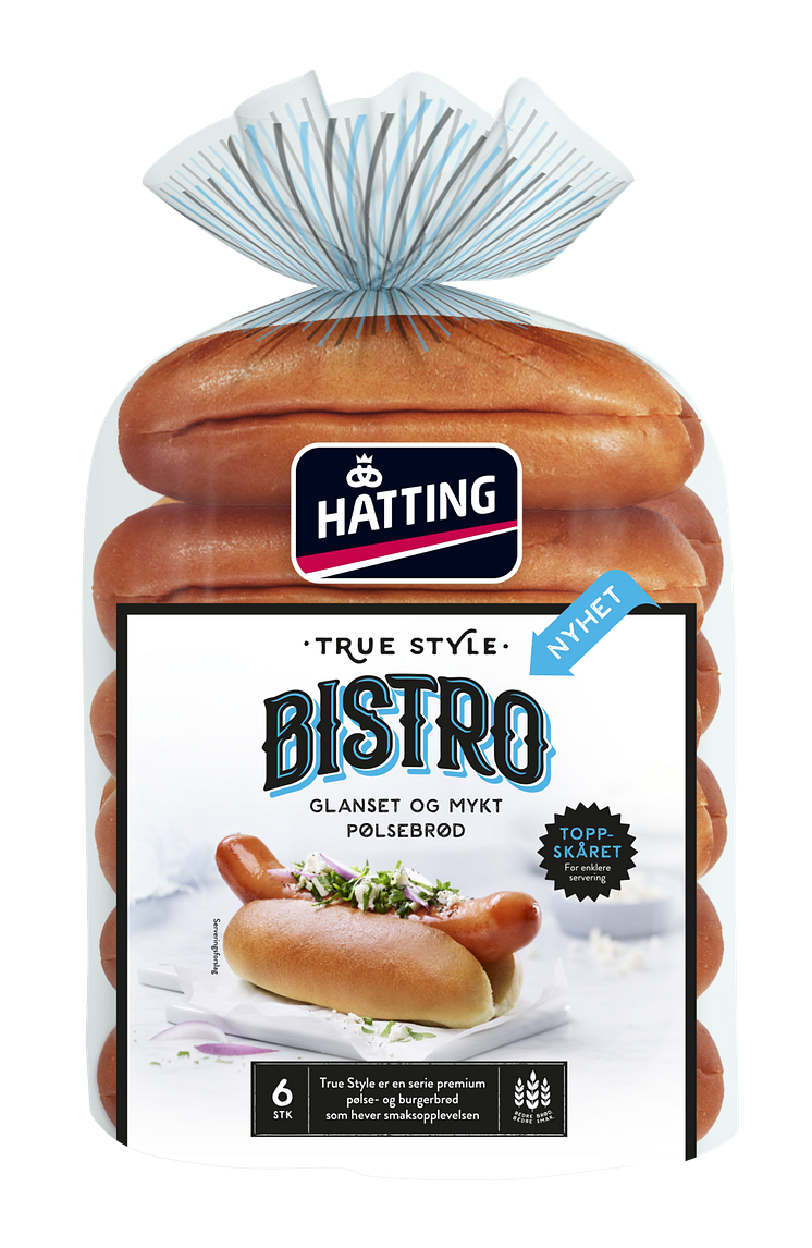 Hatting Bistro pølsebrød toppskåret