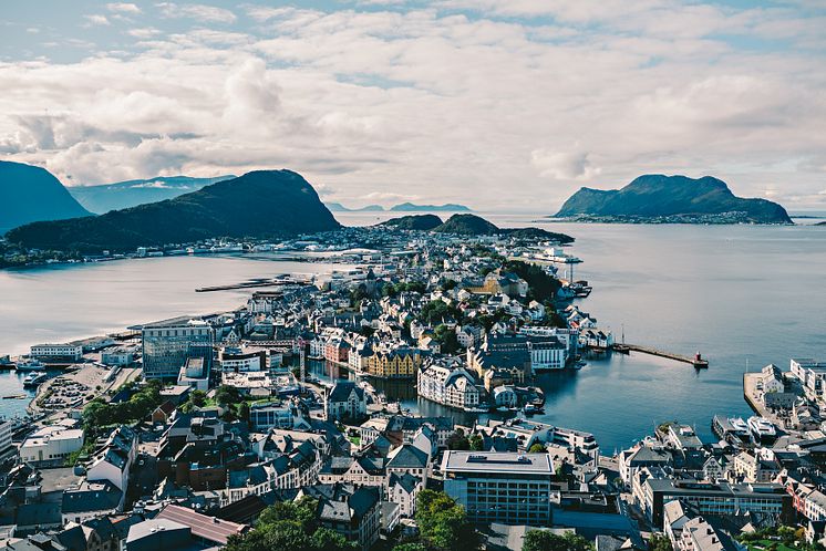 Norwegian landscape. Ålesund