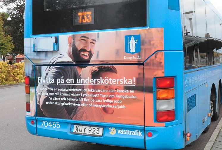 Rekryteringskampanj bussbaksida