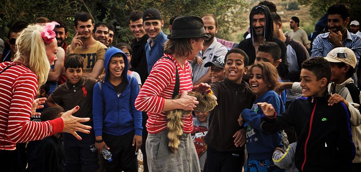 Clowner utan Gränser, Lesbos 2015. 