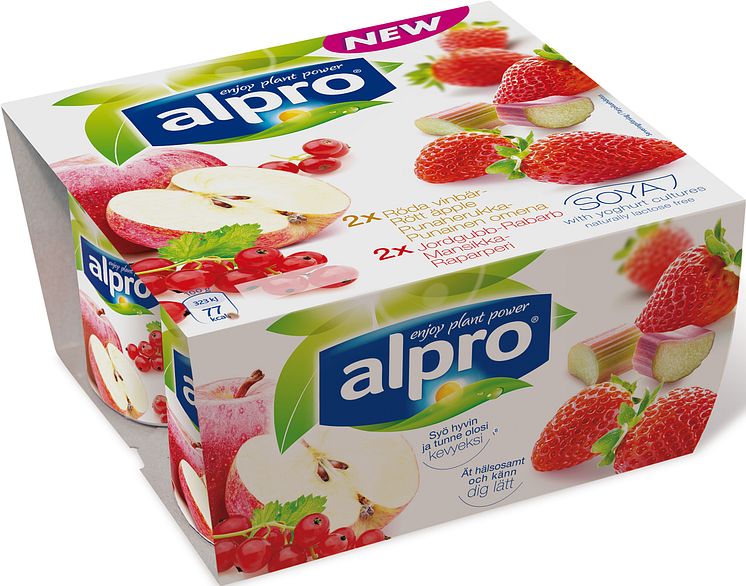 Alpro alternativ til yoghurt jordbær/eple