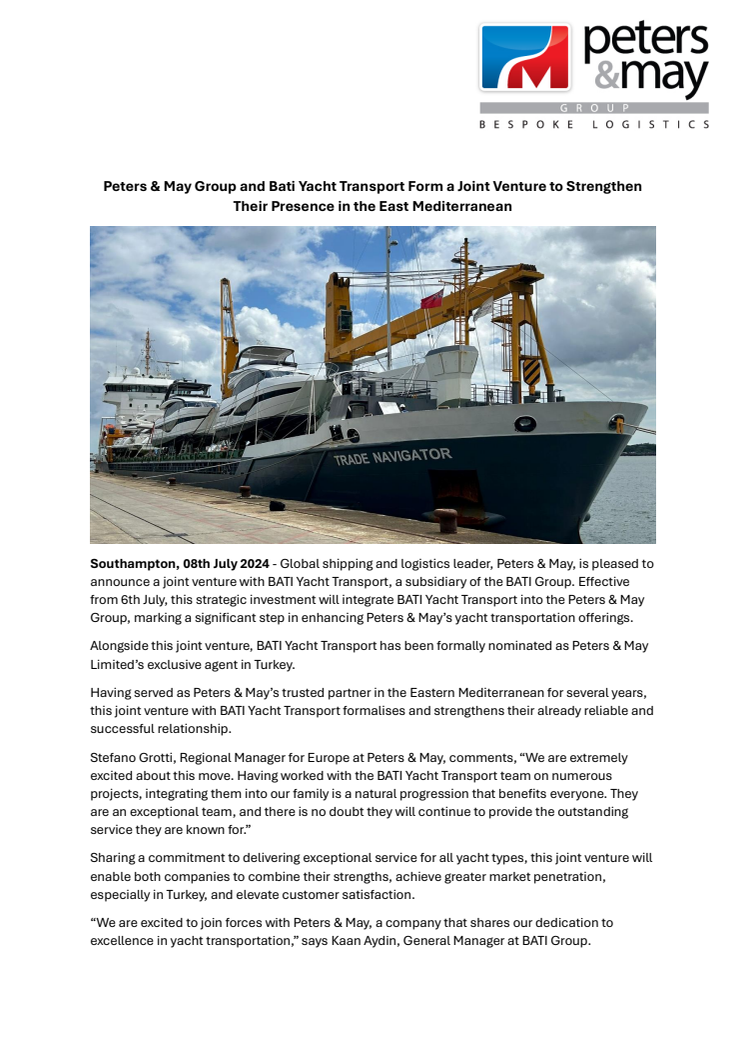 Press release_July_Peters & May and BATI Yacht Transpotr form a joint venture.pdf