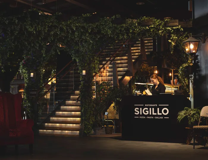 Entre till restaurang Sigillo